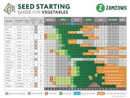 Zamzows Seed Starting Calendar Seed Planting Calendar Vegetable Planting Calendar Seed Starting