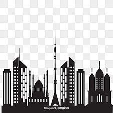 Blue City Building Silhouettes Lateral Material City Clipart Blue Vector City Vector Png Transparent Clipart Image And Psd File For Free Download In 2021 City Silhouette City Vector Building Silhouette