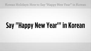 More korean words for happy new year. How To Say Happy New Year In Korean Howcast
