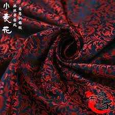 Suitable for decorative projects around the house, shop spotlight's brocade fabrics now! Black Red Satin Fabric Imitate Silk Brocade Fabric Suit Damask Jacquard Apparel Costume Upholstery Sofa Table Cloth 75 50cm Fabric Aliexpress