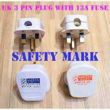 Protect wire from external injuries or accident. Sg Seller Uk 3 Pin Plug 3 Pin Power Socket With 13 Amp Fuse And Safety Mark Wholesaler Shopee Singapore