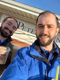 Today Jeremy Williams and Jj Garza went and visited Peter and Annie's  Coffee Shop and Café ☕️ They grabbed some coffee to go and are ready to  sell some vehicles today 🚗