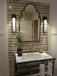 Spanish Style Powder Room Spanish Style Homes Spanish Style Traditional Bathroom