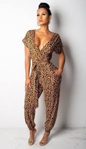 Leopard Jumpsuit Leopard Print Jumpsuit Jumpsuits For Women Animal Print Dresses