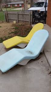 Vintage Mid Century Modern 2 Fibrella Fiberglass Pool Patio Lounge Chairs Patio Lounge Chairs Fiberglass Pools Pool Patio