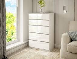 Die neuesten videos von bild der frau. Kommode Schrank 5 Schubladen Weiss Erle Sonoma Sideboard Schlafzimmer C011 Kaufen Bei Hood De
