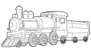 Almost half of world's freight cargo is transported by trains. Train Coloring Page For The Children Stock Illustration Illustration Of Locomotive Steam 37652226