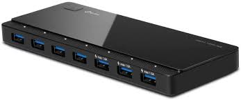 The 5 port usb hub adds more usb ports, is slim and portable, making the ikuai 5 port usb 3.0 hub a good usb hub, aiibe 6 ports super high speed usb 3.0 hub splitter + 24w power adapter + usb 3.0 cable, black smart fast charger powered usb hub for laptop, mac. Tp Link Uh700 7 Port Usb 3 0 Hub Inklusive Netzadapter Amazon De Computer Zubehor