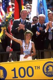 She is an olympic champion over the distance. 110 Boston Marathon Am Ostermontag Vor Zehn Jahren Gewann Uta Pippig Eines Der Aussergewohnlichsten Marathonrennen Aller Zeiten Take The Magic Step