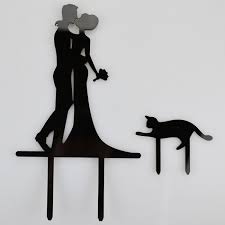 Find great deals on ebay for cat wedding cake toppers. Mr Mrs Pet Cat Acrylic Wedding Day Cake Topper Silhouette Vintage Bride Bakers Bond