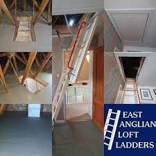 Wooden Loft Ladder And Boarding Loft Ladder Ladder Wooden Ladder