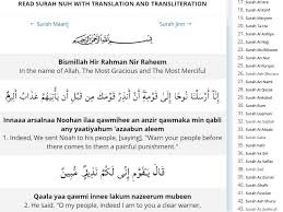 English transliteration of surah yusuf. Surah Nuh 71 Translation Transliteration And Tafsir Easy To Read