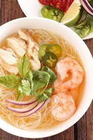 Chicken And Shrimp Pho Vietnamese Chicken Noodle Soup Recipe Shrimp Pho Soup Recipe Hot And Sour Soup Shrimp Pho