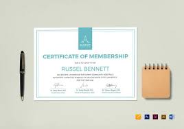A very useful free certificate for the bride and groom that needs a quick, free certificate to save some time and money. Free 14 Membership Certificate Templates In Ai Psd Ms Word