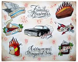 Supernatural Tattoos Don T Know Whether To Pin This Under Geek Or Tattoos Lol Supernatural Tattoo Supernatural Art Fandom Tattoos