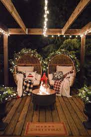 Outdoor Christmas Decorating New Deck And Pergola Peek Decorating With Christmas Lights Outdoor Christmas Decorations Christmas Decor Diy