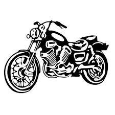 Vector silhouette of classic motorcycle. Motorsykkel Utklipp Black And White Motor17 Motorcycle Drawing Silhouette Stencil Silhouette Art
