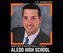 We are excited to introduce the new boys basketball coach at Aledo High  School J.D. Robinson! Coach Robinson has been the associate head coach at  AHS for the past year. Read more