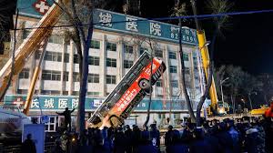 china sinkhole: six killed as ground