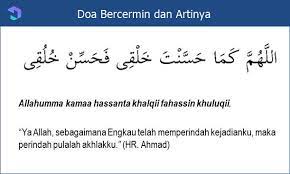 Doa Ketika Bercermin Dan Artinya Contoh Soal Dan Materi Pelajaran 4