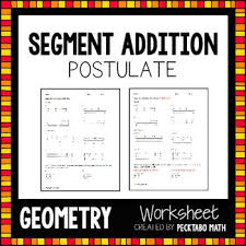 You will need to comprehend how to project cash flow. Geometry Segment Addition Postulate Worksheet Answers Promotiontablecovers