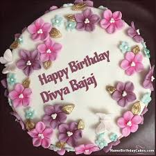 Guess whose birthday it was a few days ago??? The Name Divya Bajaj Is Generated On Happy Birthday Cake Pictures With Name Happy Birthday Cake Images Happy Birthday Cake Pictures Birthday Cake With Photo