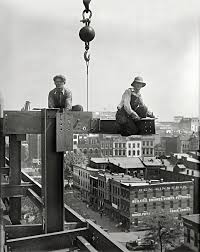 1929 Photo Steel Workers Washinton Dc 16 X11 American Iconic View Photograph Steel Worker Photo Construction Site Safety
