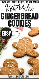 Sugar Free Gingerbread Cookies Low Carb Paleo This Sugar Free Gingerbread Cookies In 2020 Gingerbread Cookies Low Carb Gingerbread Cookies Low Calorie Gingerbread