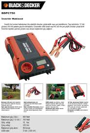 Trabalho da melhor forma e com mais segurança, com a potência com que foi projetada. Black Decker Bdpc750 Invertor Fiyati Taksit Secenekleri