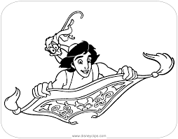 Showing 12 coloring pages related to magic carpet. Aladdin And Abu On Flying Carpet Coloring Page Coloring Pages Printable Christmas Coloring Pages Disney Coloring Sheets
