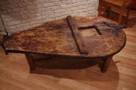 The carson oval mod rotating wood coffee table provides a distinct late 60's vibe to any room it really is placed in. Coffee Table Made From An Old Large Bellows Board On Kijiji Montreal Coffee Table Furniture Table