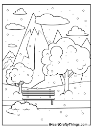 Mountain for kids coloring pages are a fun way for kids of all ages to develop creativity, focus, motor skills and color recognition. Mountains Coloring Pages Updated 2021