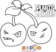 Discover free fun coloring pages inspired by plants vs zombies. Plant Vs Zombie Coloring In Page Printable Kids Coloring Pages