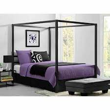 Get the best deals on queen size bed netting & canopies. Canopy Bed Frame Queen Size Metal Princess Girl Kids Bedroom Furniture White For Sale Online Ebay