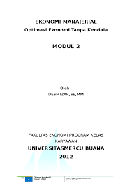 Check spelling or type a new query. Contoh Soal Ekonomi Manajerial
