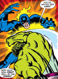 Black Bolt Vs Hulk Hulk Vs Black Bolt By Marie Severin Superhero Comic Black Bolt First Hulk