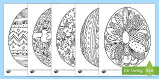 Worksheets pdf print totally free. Easter Egg Mindfulness Coloring Sheets Teacher Made