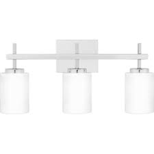 Check out the 28 in. Bellevue Mv28858c1 Polished Chrome 3 Light 22 Wide Integrated Led Bathroom Vanity Light Lightingdirect Com