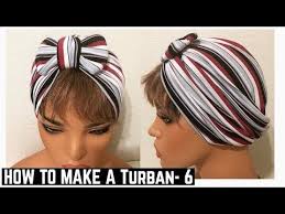 How To Make A Turban I Make Other Tutorials Apart From Head Accessories You Can Find Them On My Turban Headband Tutorial Turban Headband Diy Diy Hair Pieces