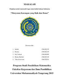 Check spelling or type a new query. 15 Contoh Cover Makalah Singkat Yang Baik Dan Benar