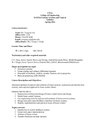 Pdf Ece5143 Linear Systems And Control Syllabus Nguyen Tran Academia Edu