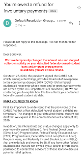 Payments can be made to the borrower or to the lender. Corona Care Act Relife Student Loan In Default Myfico Forums 5980369