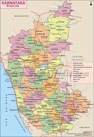 Karnataka District Map Karnataka Map India Map