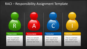 Raci Template For Powerpoint With Sticky Notes Blackboard