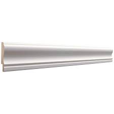 Create a panel effect with this popular decorative trim moulding. 2 1 2 In X 8 Ft Primed Mdf Chair Rail Moulding In The Chair Rail Moulding Department At Lowes Com