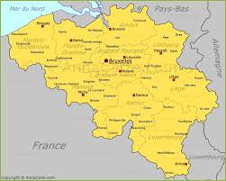Where is belgium in the netherlands? Carte Belgique Plan Belgique Annacarte Com