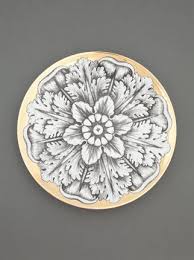 Fornasetti Rosoni Set De 6 Assiettes Plate Peinture Sur Porcelaine Assiette