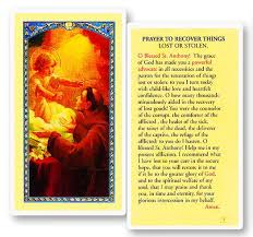 Blessed are you lord god, and holy is your name forever franciscan prayer for a sick animal heavenly father, you created all things for your glory and made us stewards of this creature. Prayer To Recover Lost Things Free Ship 60 Catholic Online Shopping
