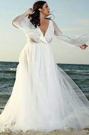 Plus Size Wedding Dresses For The Most Beautiful And Curvy Brides Plus Size Wedding Dresses With Sleeves Boho Wedding Dress Wedding Dresses Plus Size