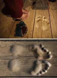 Footprints Are Carved Into The Floorboards By Monk Who Has Prayed At The Same Spot For 20 Years Everyday Objects Footprint Floorboards